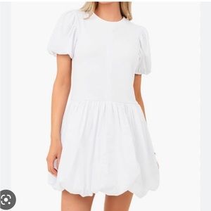 Tuckernuck Hyacinth House Bubble mini dress, white, size medium